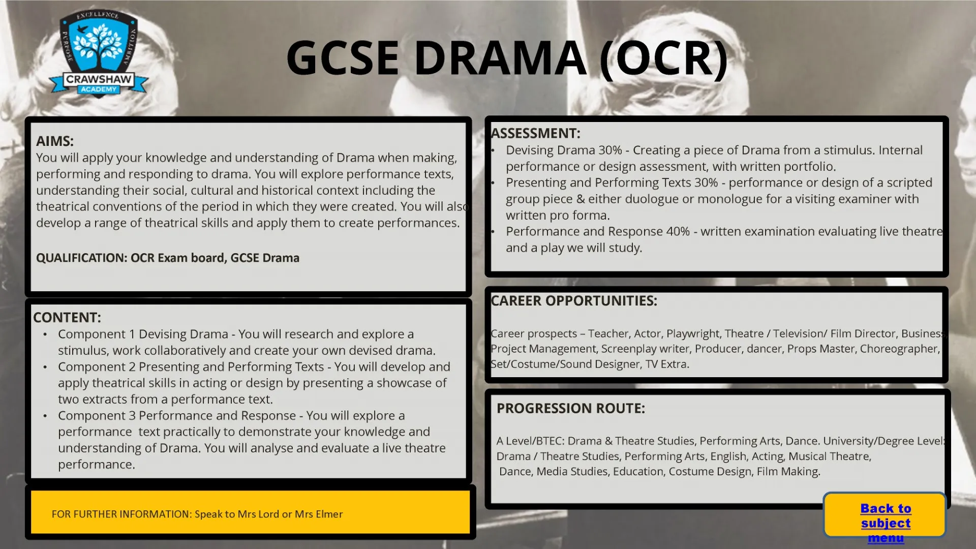 GCSE Drama